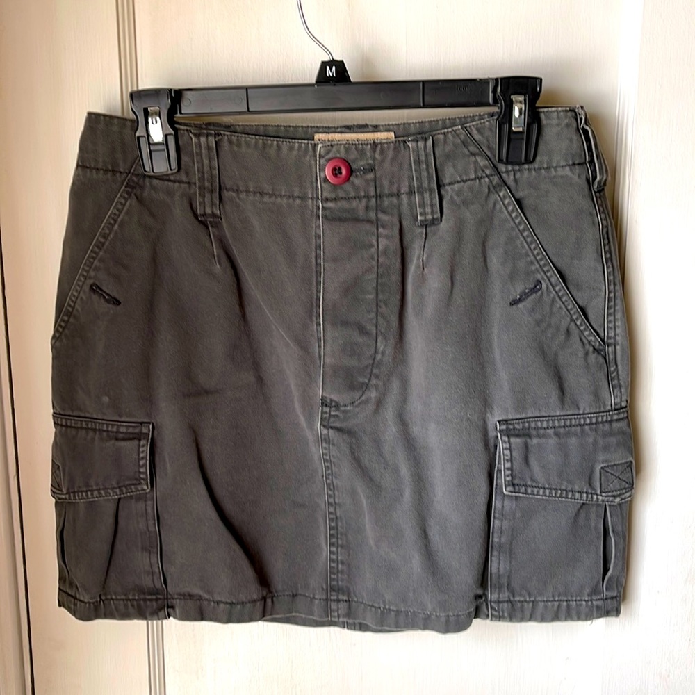 Navy cargo skirt